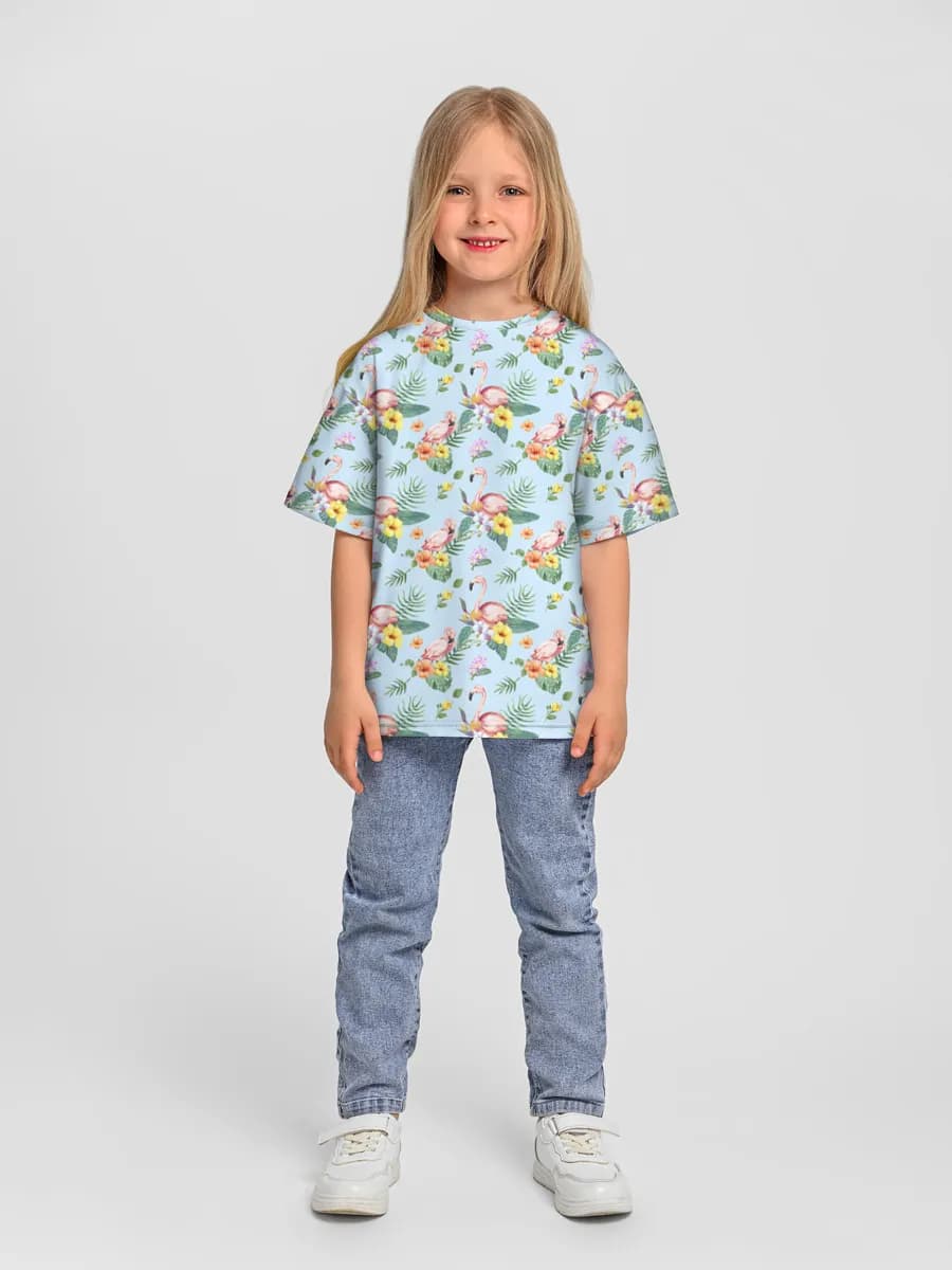Oversized Baumwoll-T-Shirt Mädchen
