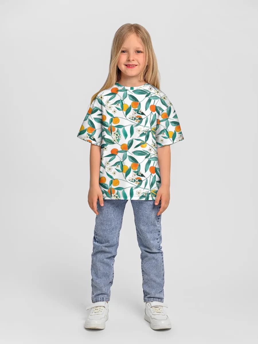 Camiseta Oversize de Algodón Niña