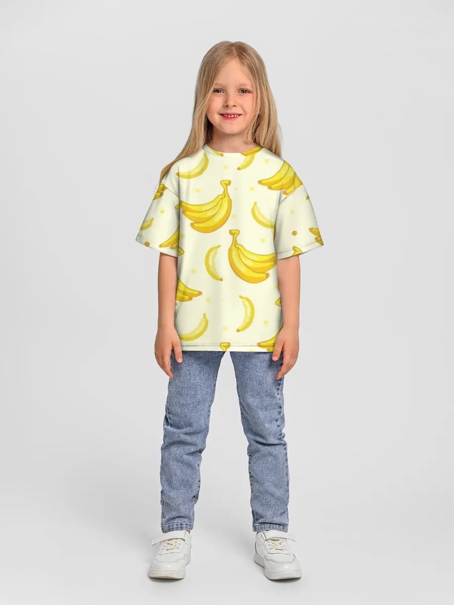 Camiseta Oversize de Algodón Niña