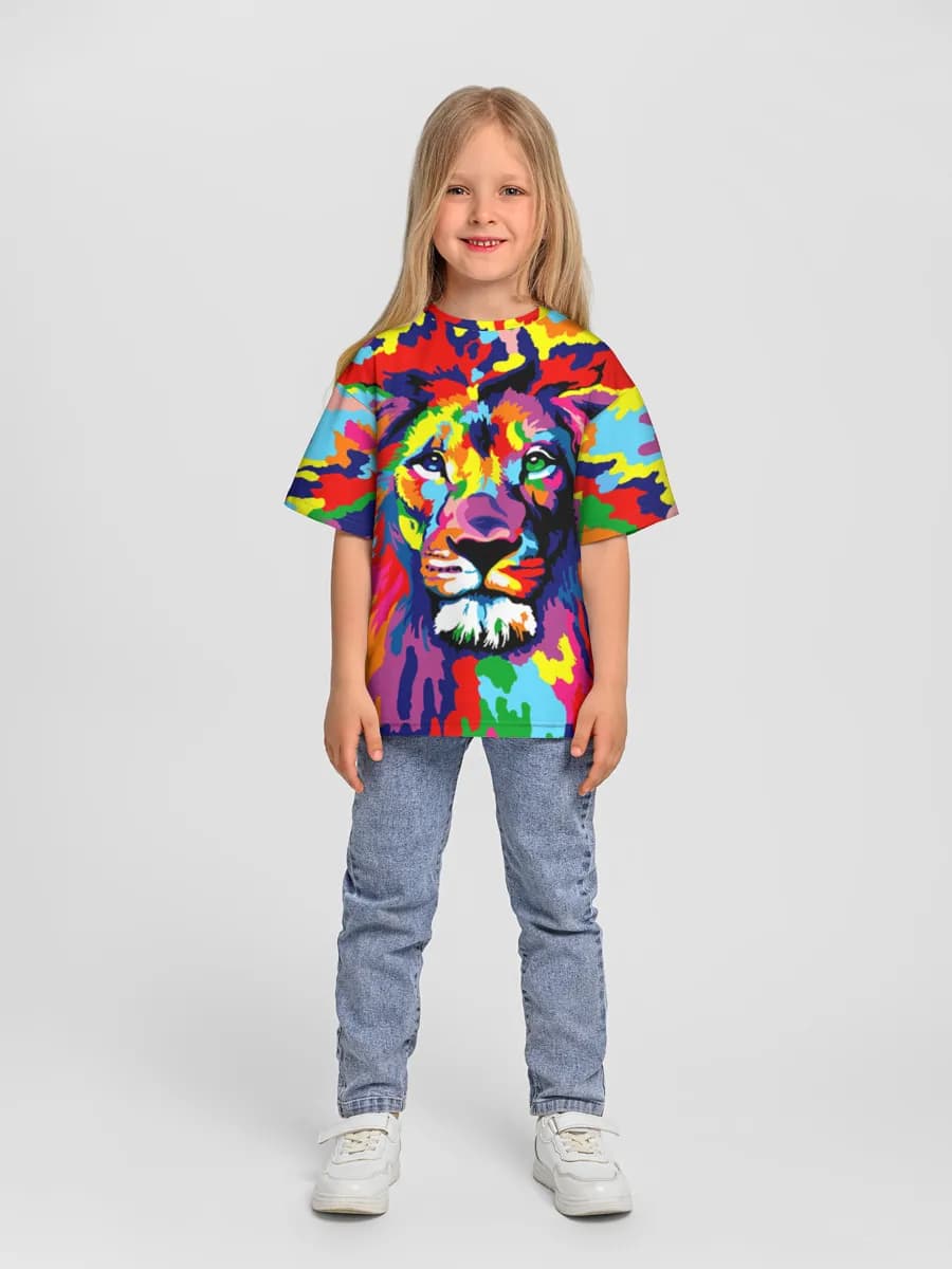 Camiseta Oversize de Algodón Niña
