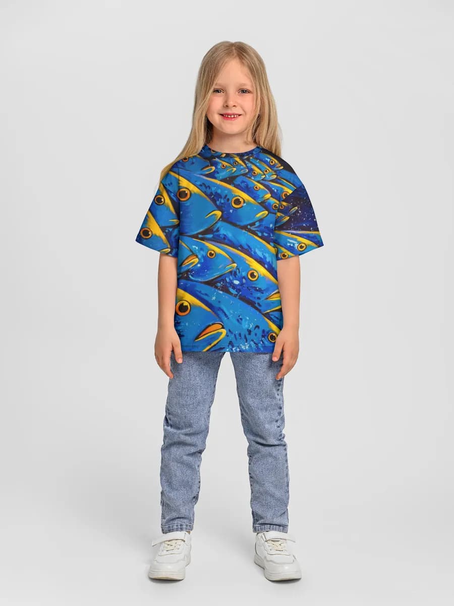 Camiseta Oversize de Algodón Niña
