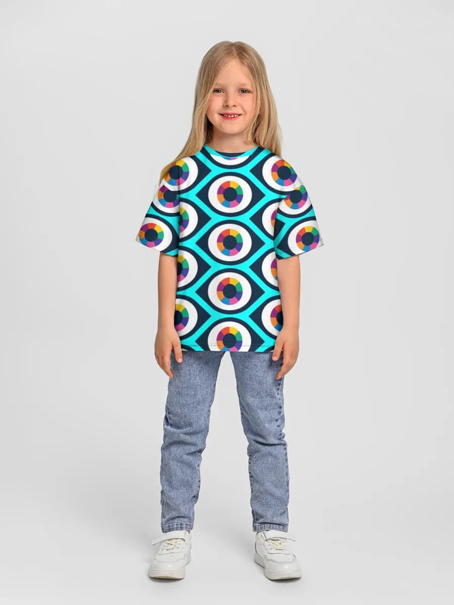 Oversized Baumwoll-T-Shirt Mädchen