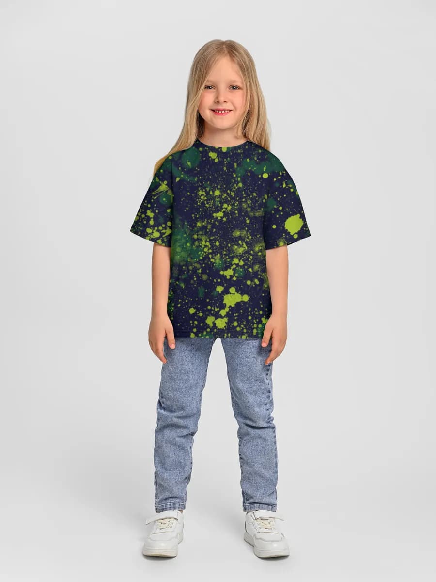 Oversized Baumwoll-T-Shirt Mädchen