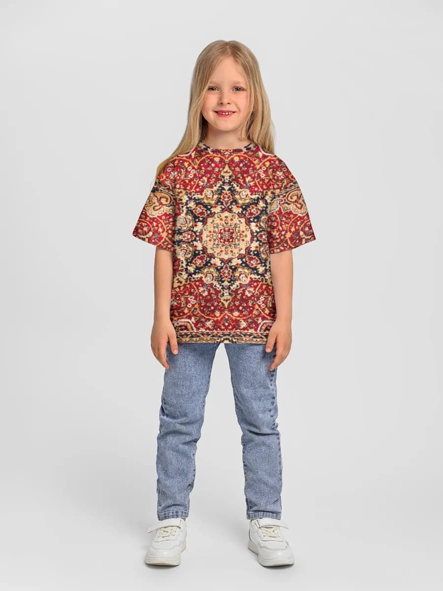 Oversized Baumwoll-T-Shirt Mädchen
