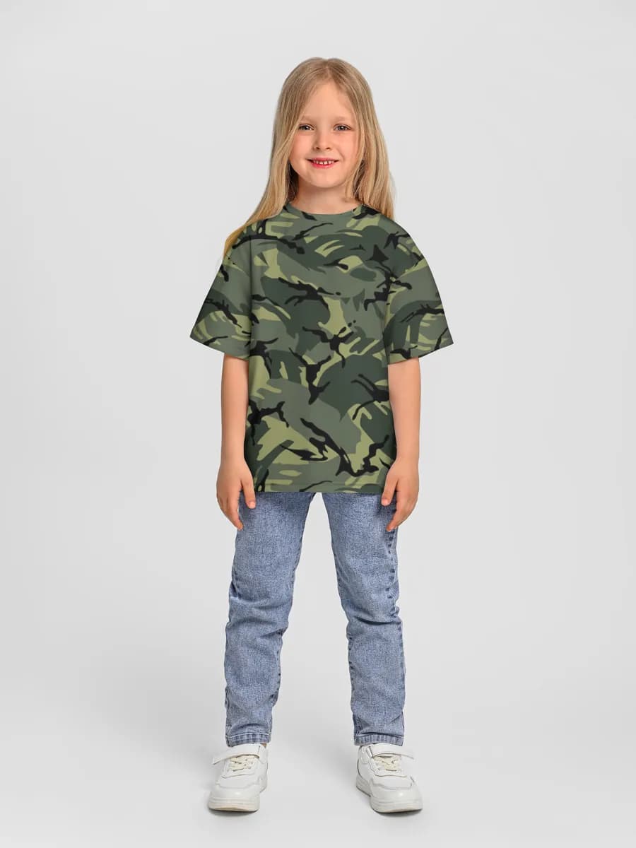 Girls' oversized cotton T-shirt