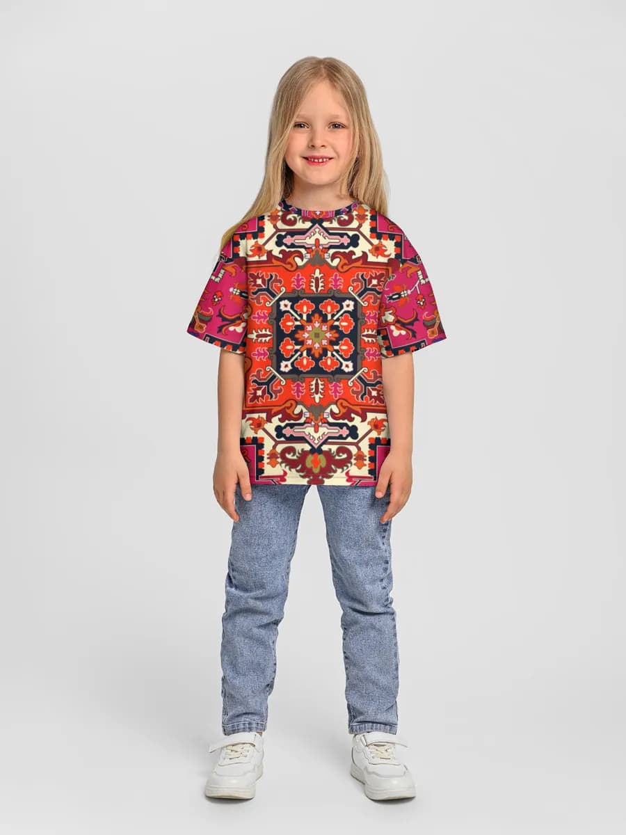 Camiseta Oversize de Algodón Niña