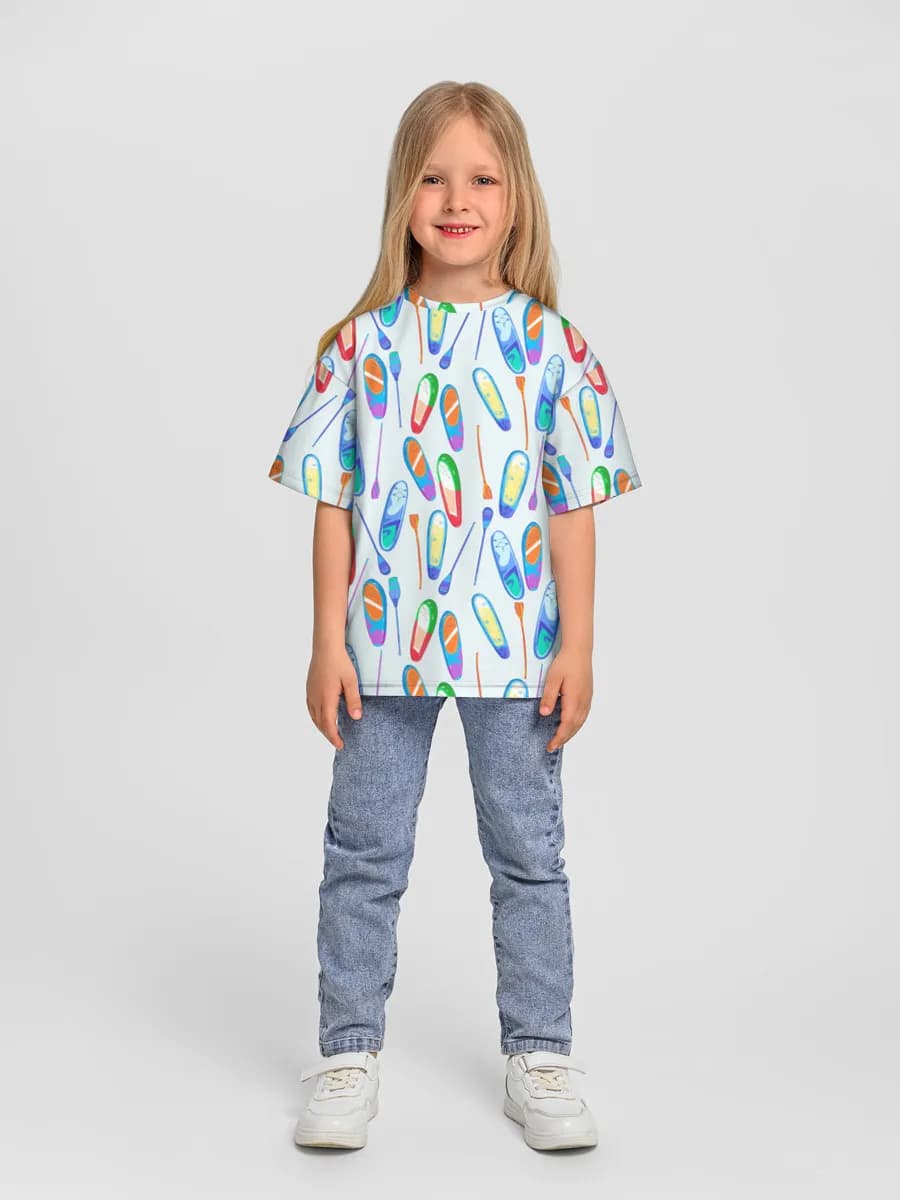 Camiseta Oversize de Algodón Niña