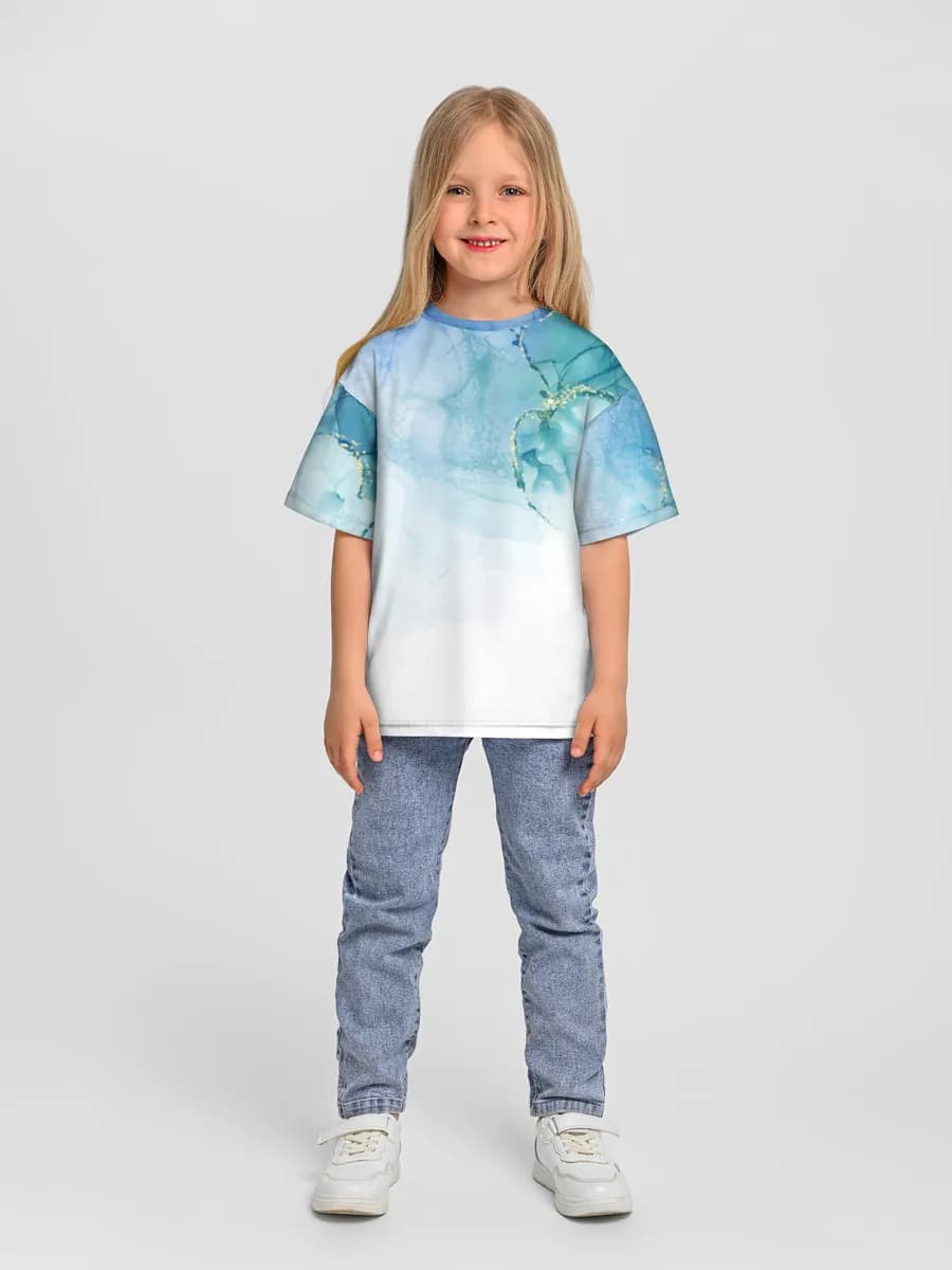 Camiseta Oversize de Algodón Niña
