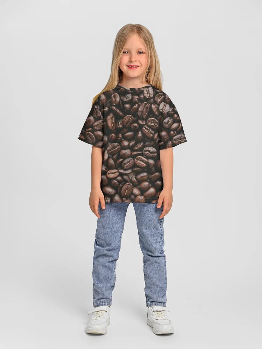 女の子 ビッグシルエット コットンTシャツ