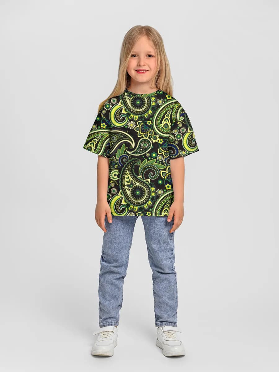 Oversized Baumwoll-T-Shirt Mädchen