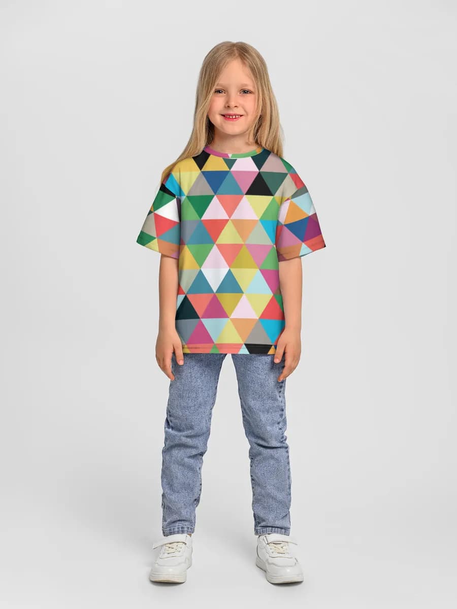 Oversized Baumwoll-T-Shirt Mädchen