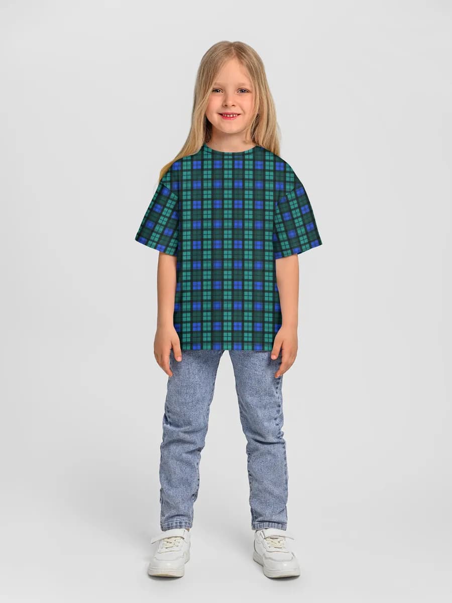 Girls' oversized cotton T-shirt