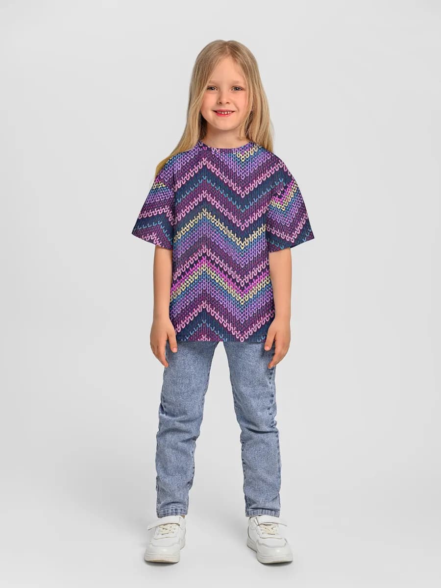Camiseta Oversize de Algodón Niña
