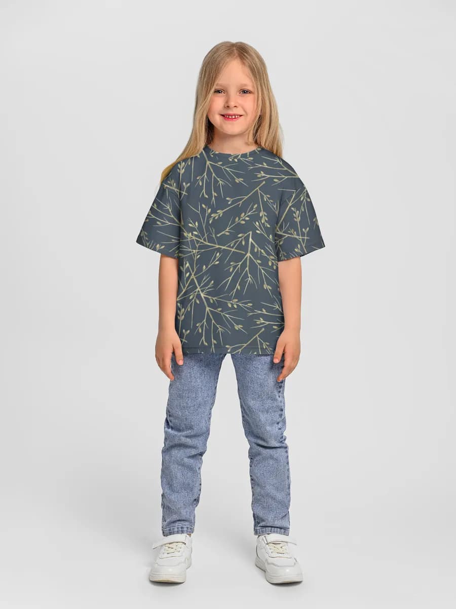 Camiseta Oversize de Algodón Niña