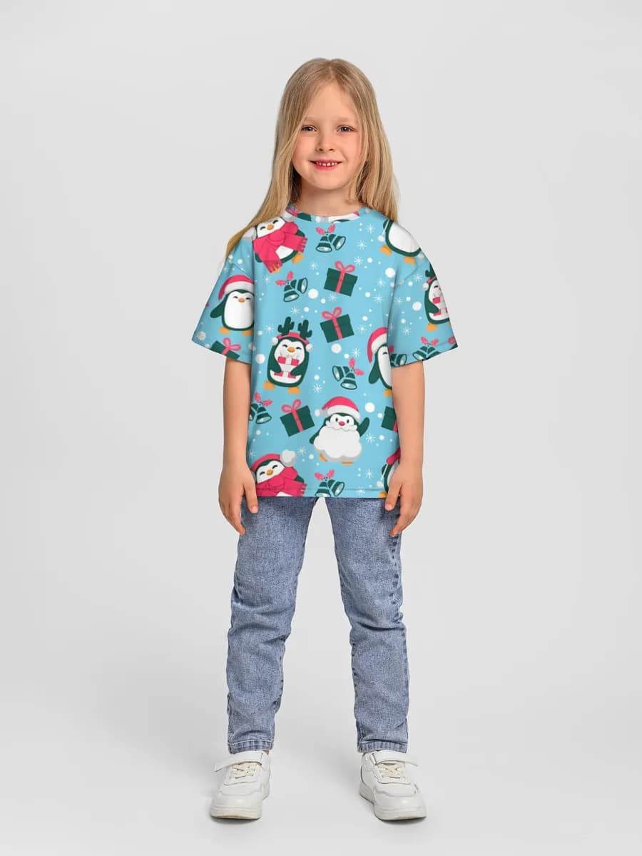 Camiseta Oversize de Algodón Niña