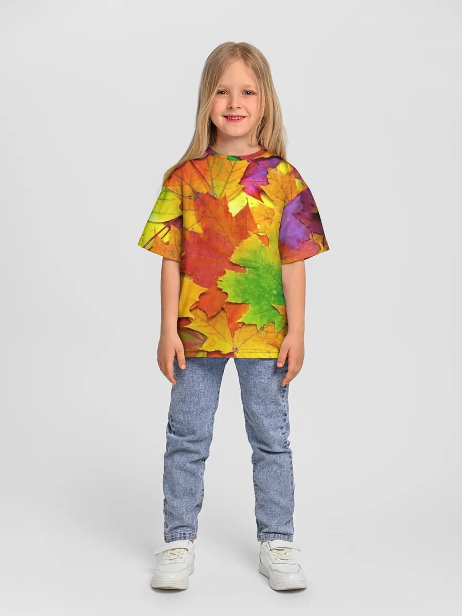 女の子 ビッグシルエット コットンTシャツ