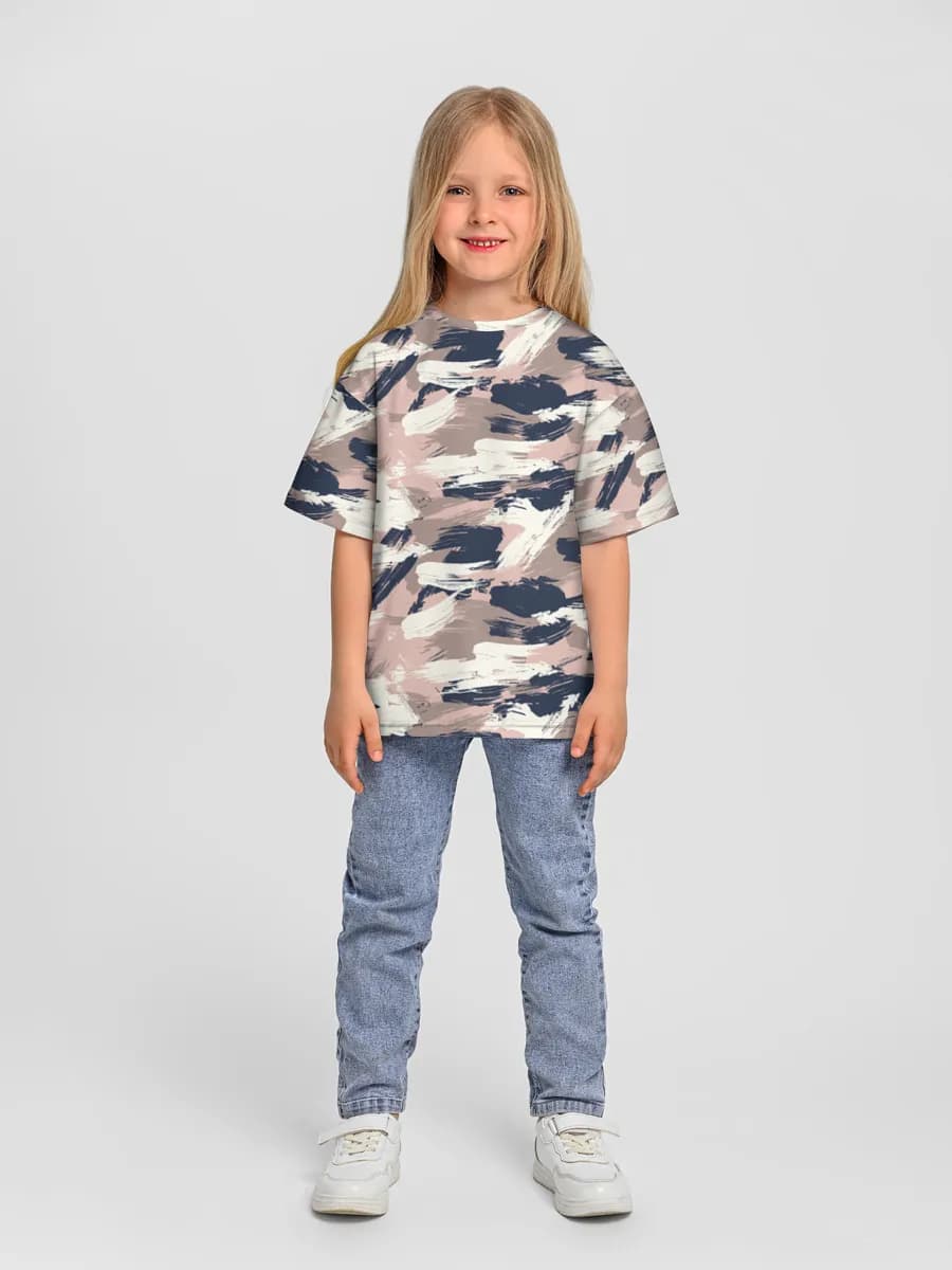 女の子 ビッグシルエット コットンTシャツ