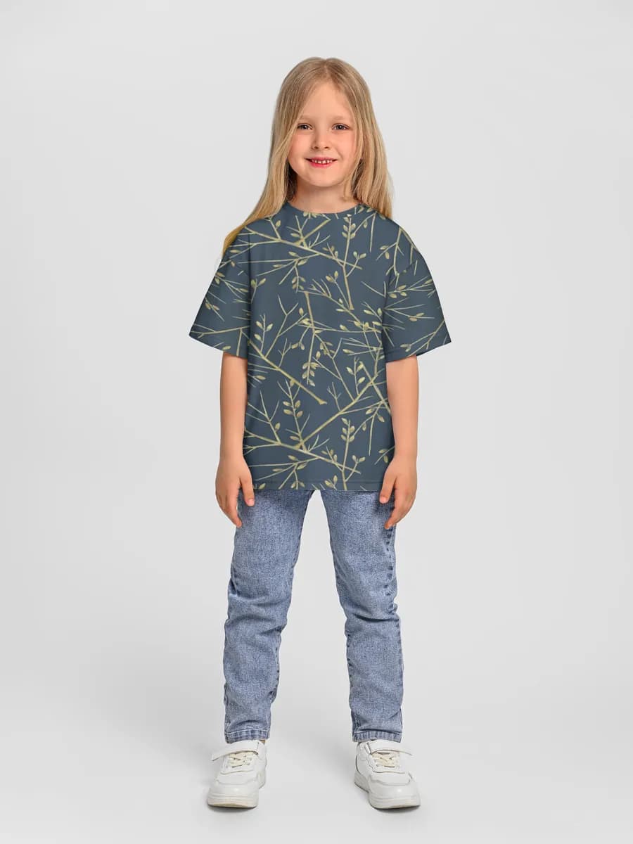 Camiseta Oversize de Algodón Niña