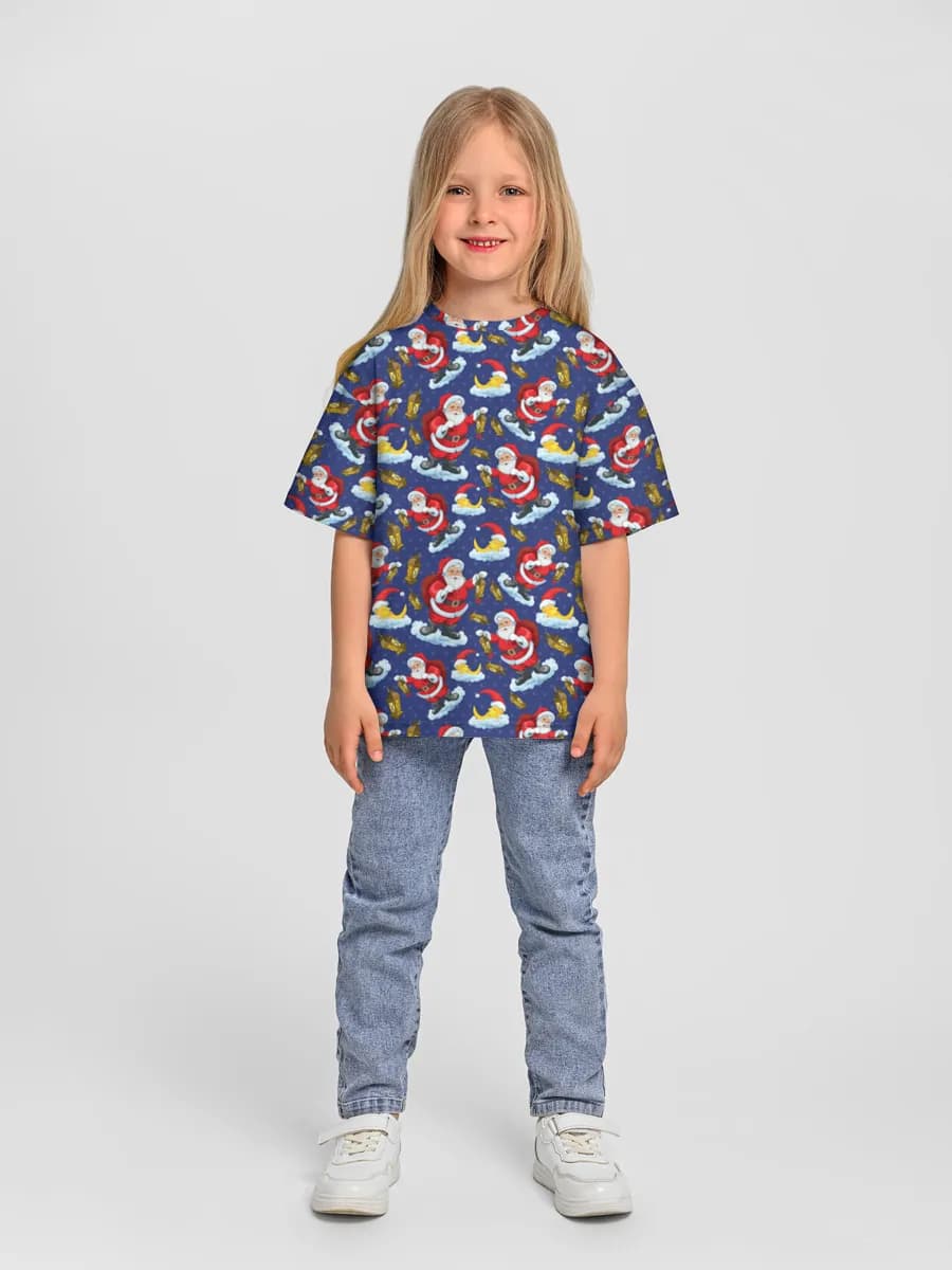 Oversized Baumwoll-T-Shirt Mädchen