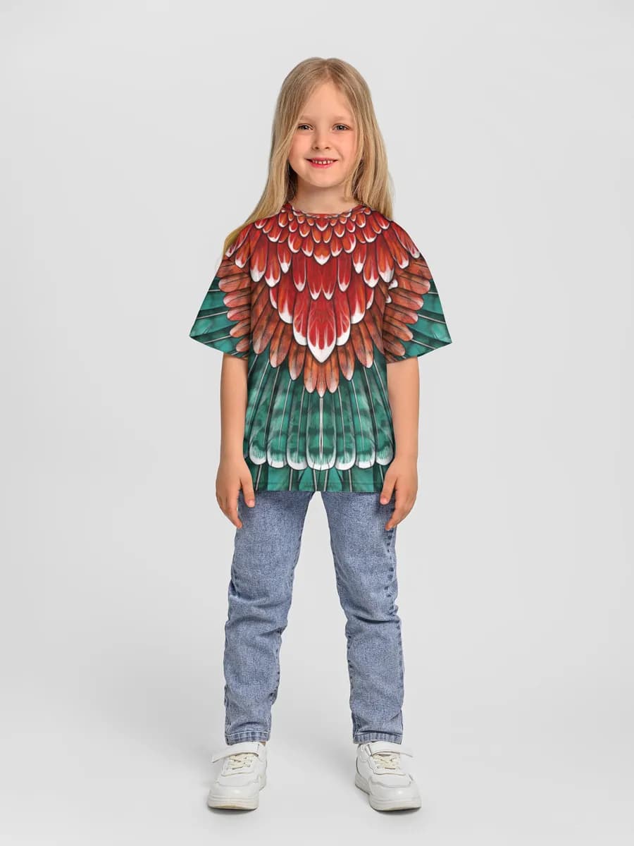 Oversized Baumwoll-T-Shirt Mädchen