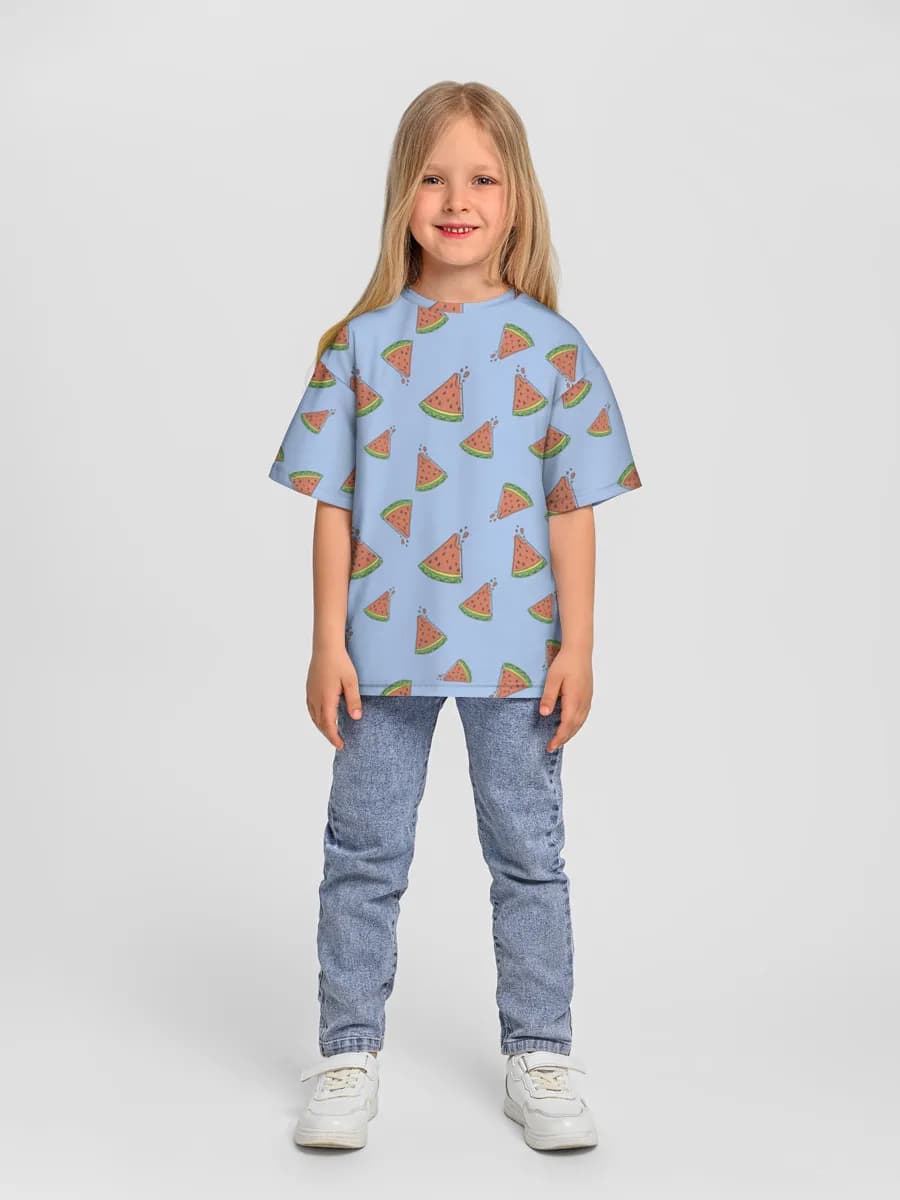 T-shirt coton oversize fille