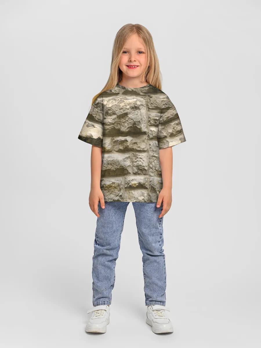 女の子 ビッグシルエット コットンTシャツ