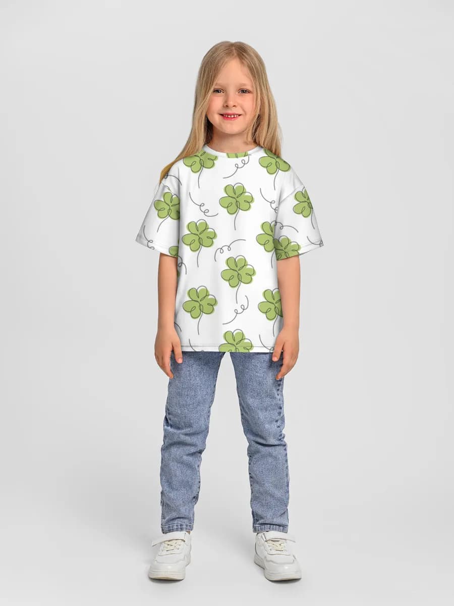 Camiseta Oversize de Algodón Niña