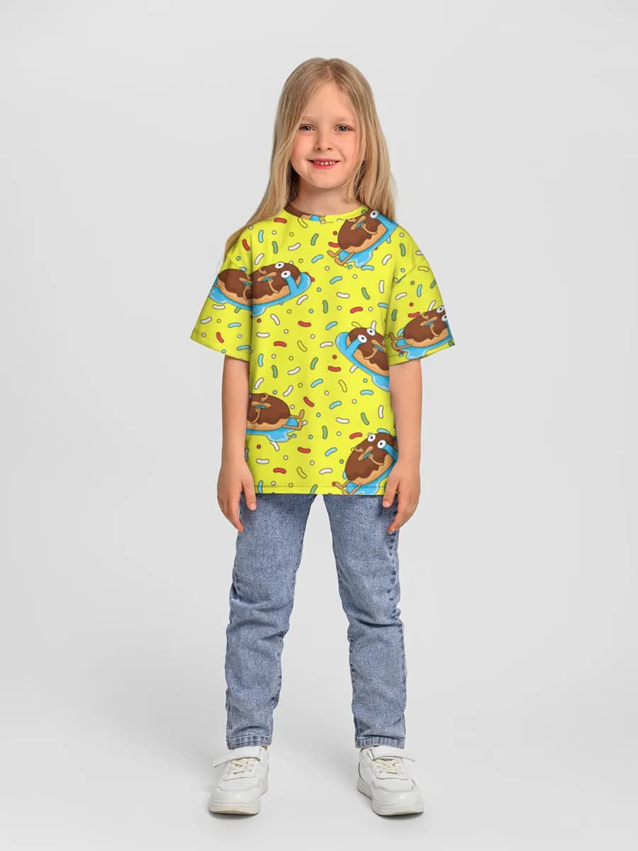 Camiseta Oversize de Algodón Niña