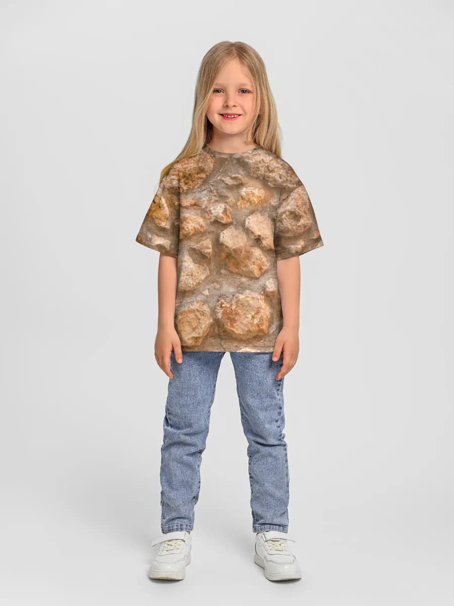 Oversized Baumwoll-T-Shirt Mädchen