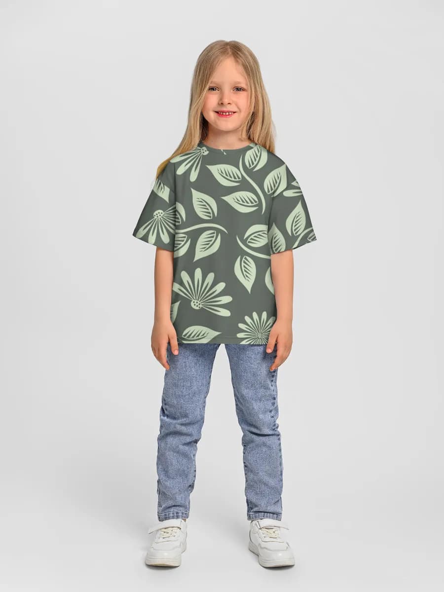 Camiseta Oversize de Algodón Niña
