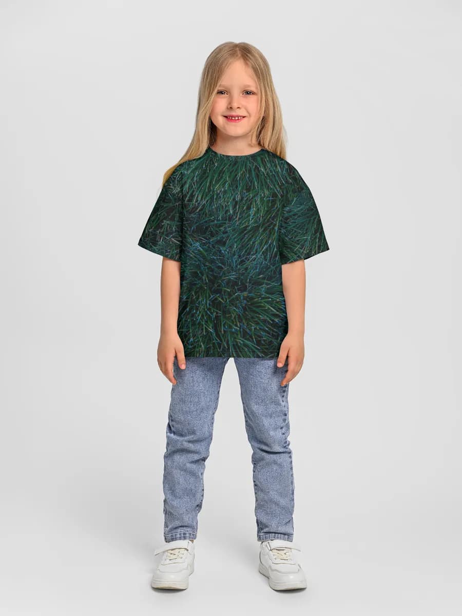 女の子 ビッグシルエット コットンTシャツ