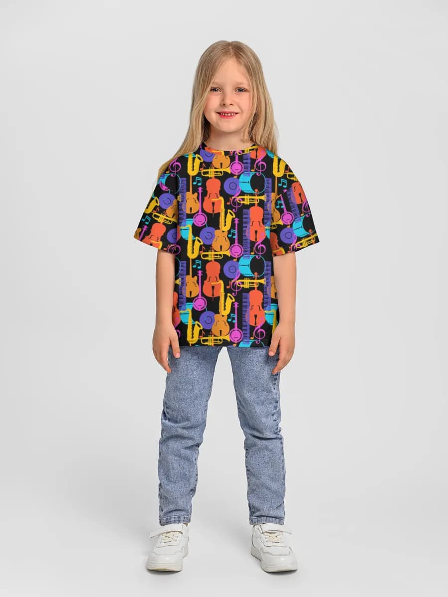 Oversized Baumwoll-T-Shirt Mädchen
