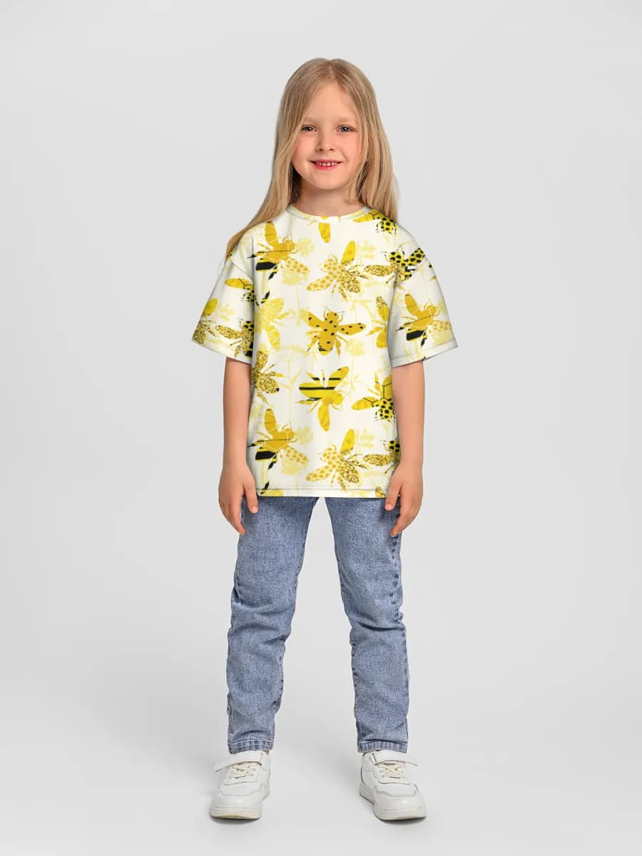 Camiseta Oversize de Algodón Niña