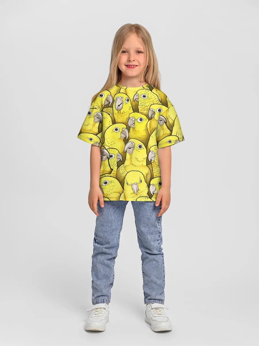 Camiseta Oversize de Algodón Niña