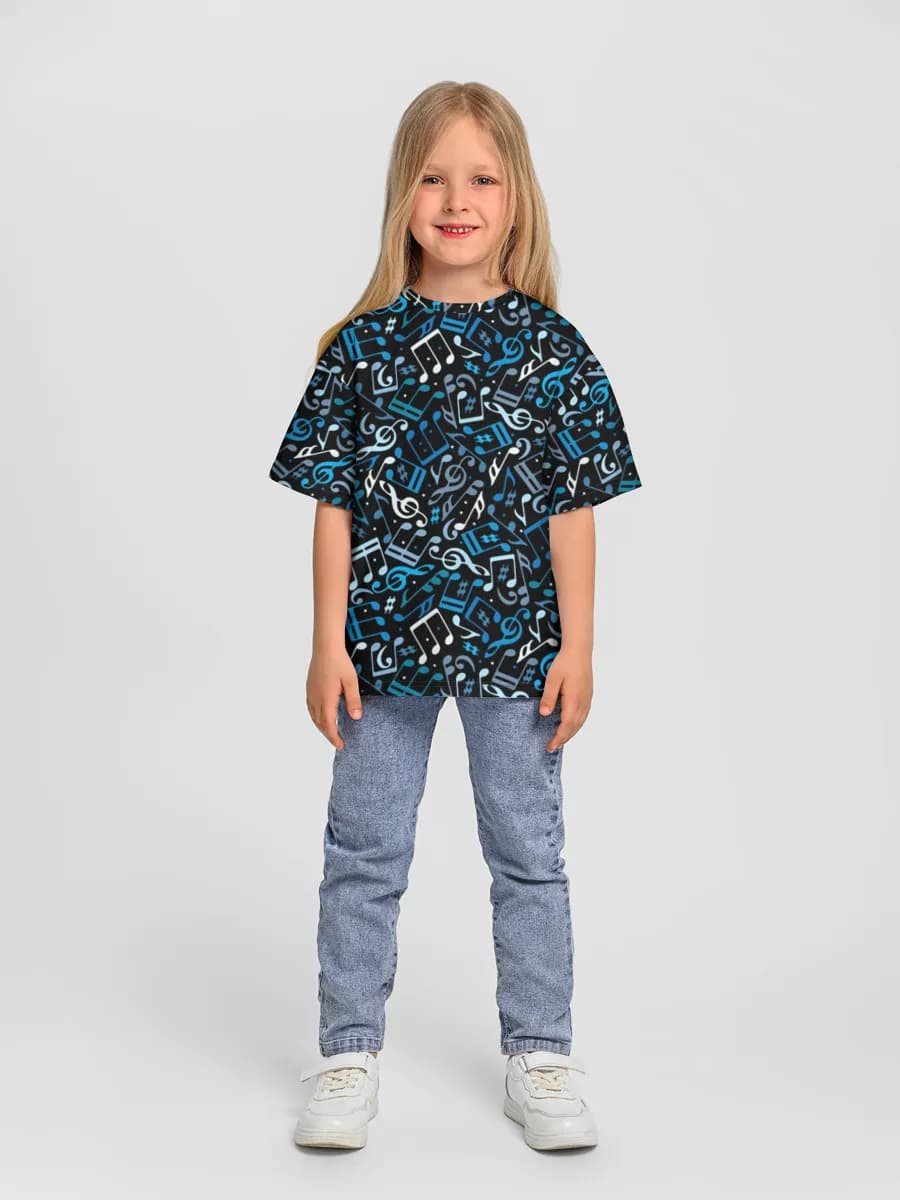Oversized Baumwoll-T-Shirt Mädchen