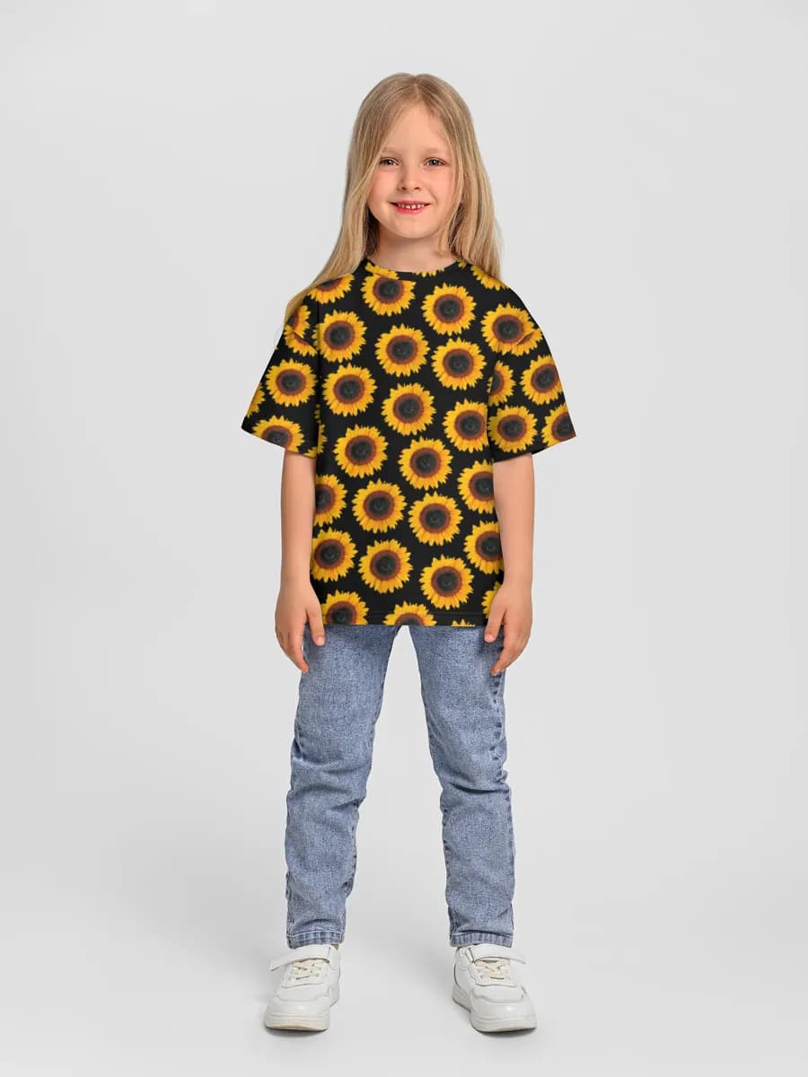 Camiseta Oversize de Algodón Niña