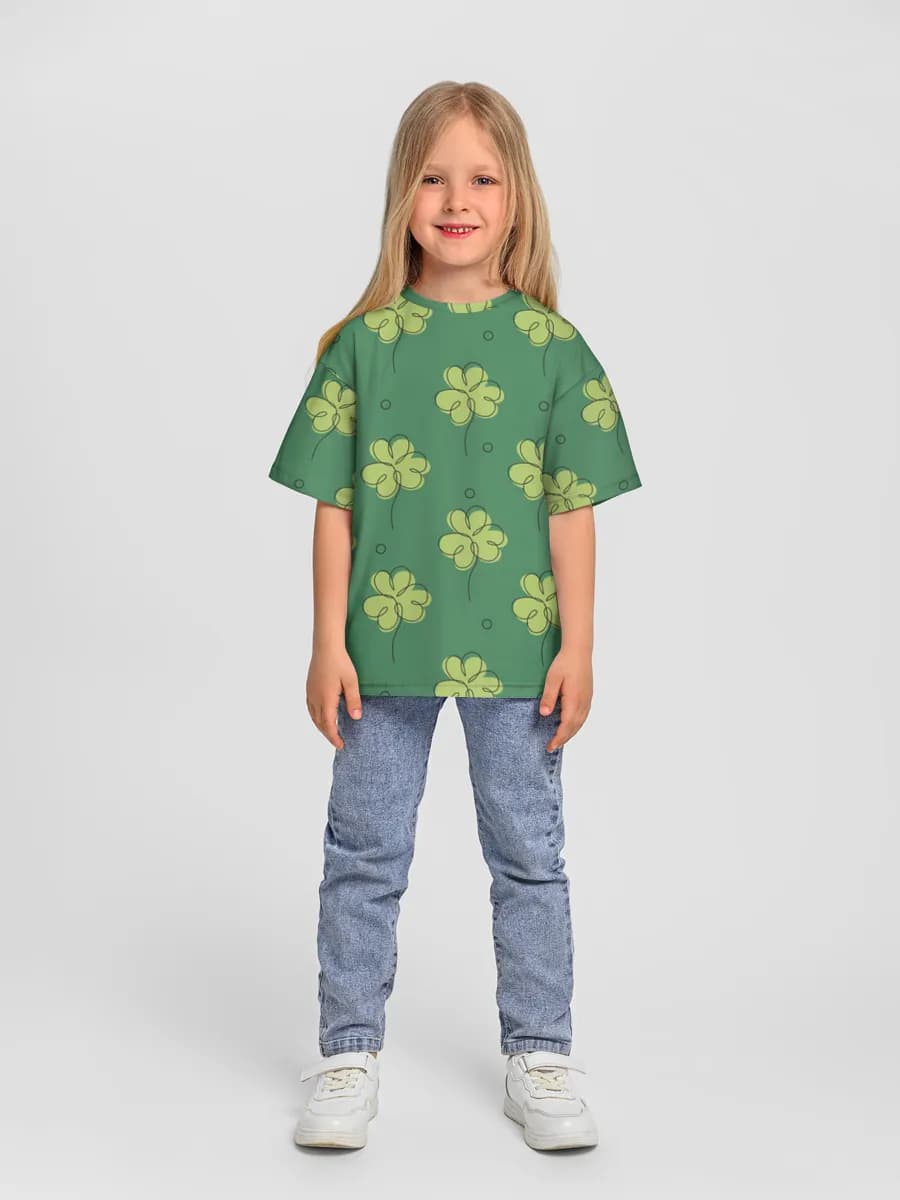 Camiseta Oversize de Algodón Niña