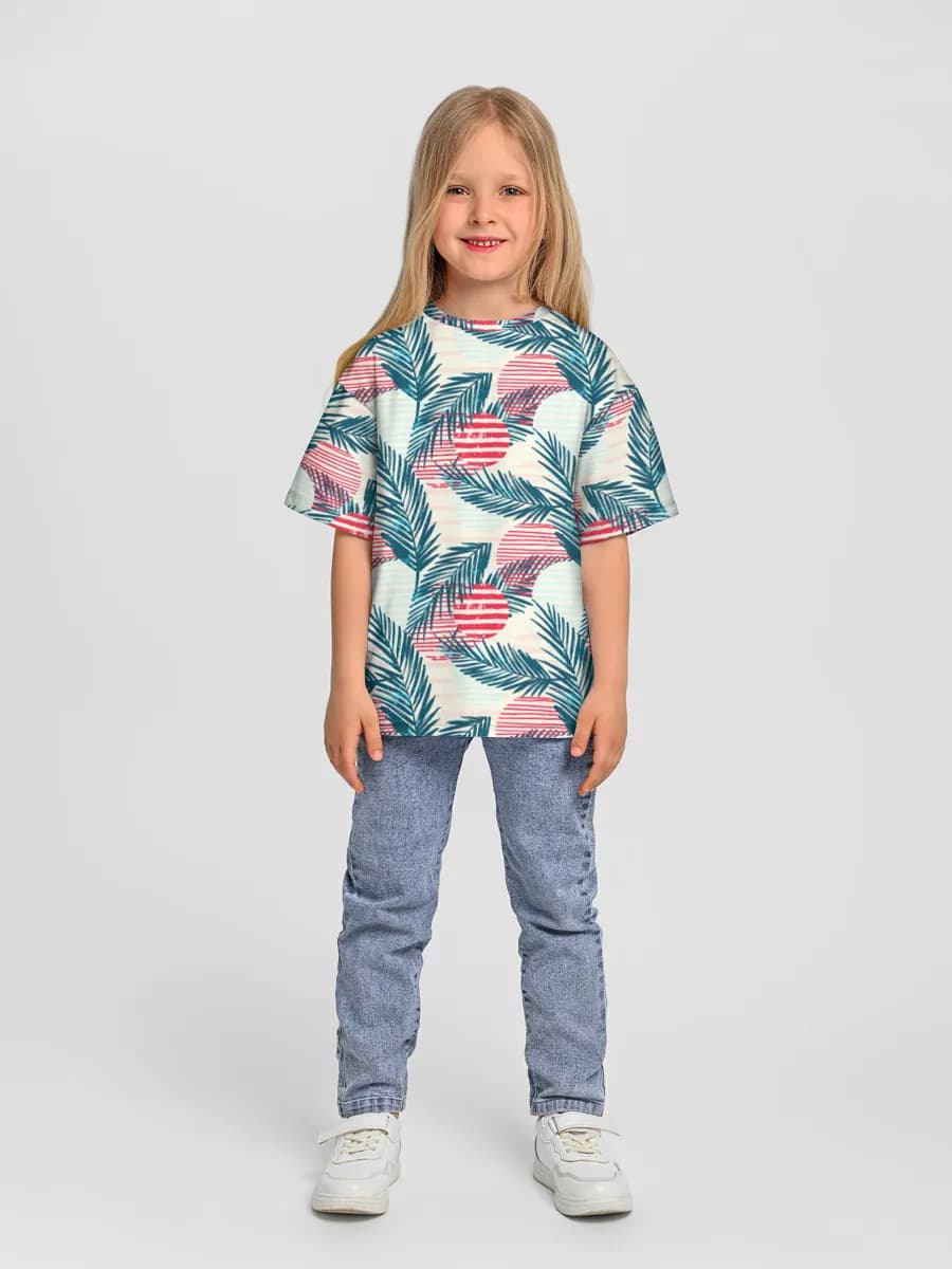 Camiseta Oversize de Algodón Niña