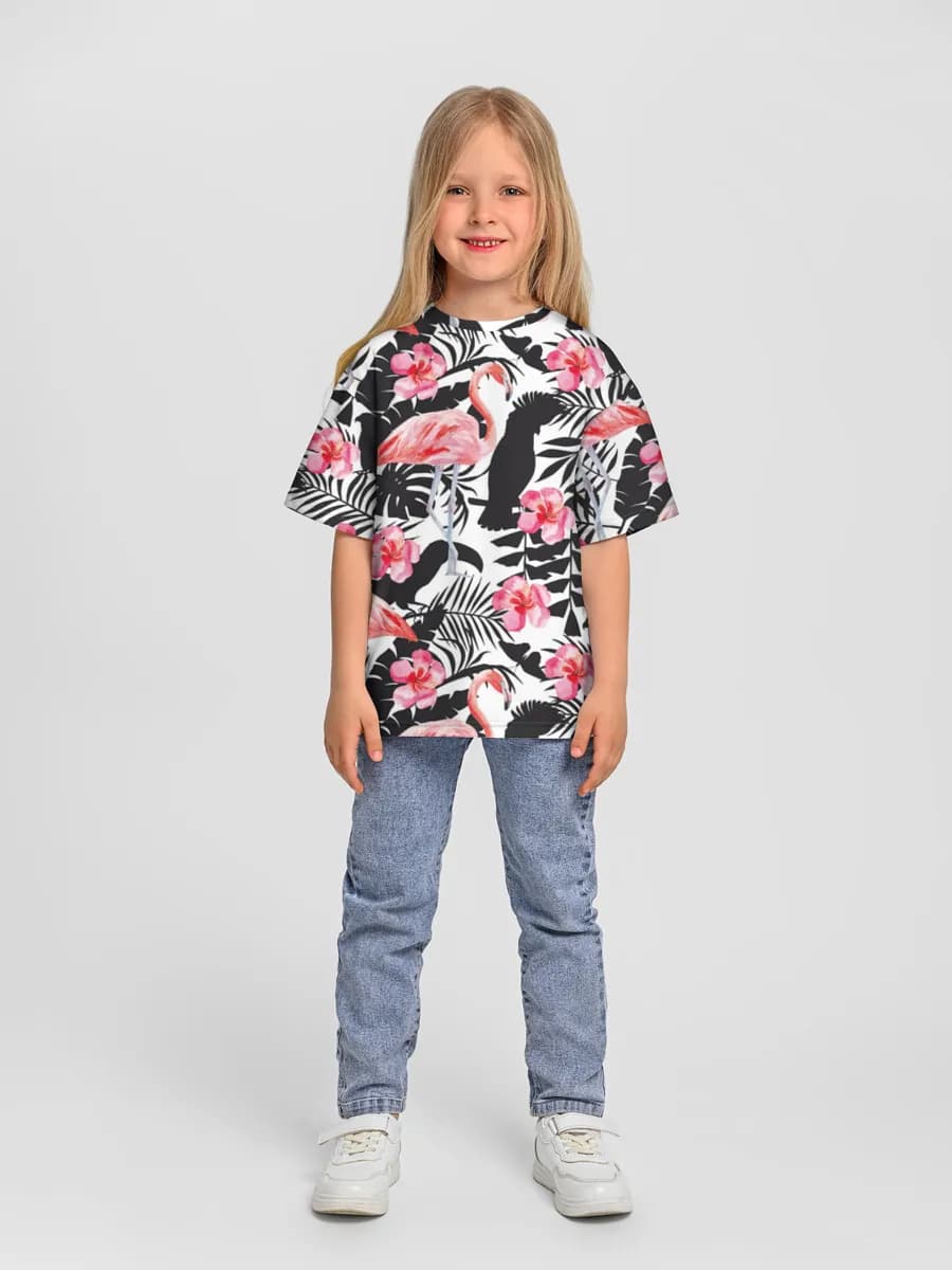 Camiseta Oversize de Algodón Niña