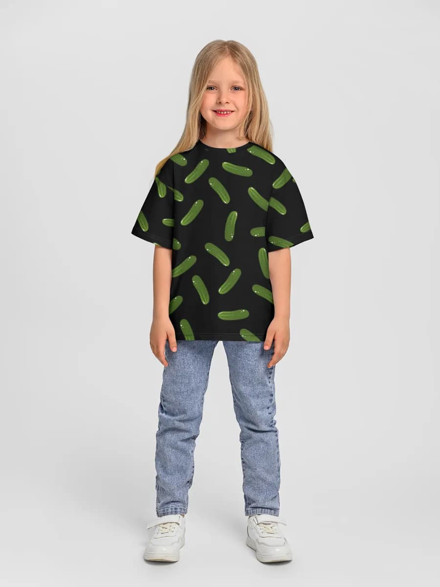 Camiseta Oversize de Algodón Niña