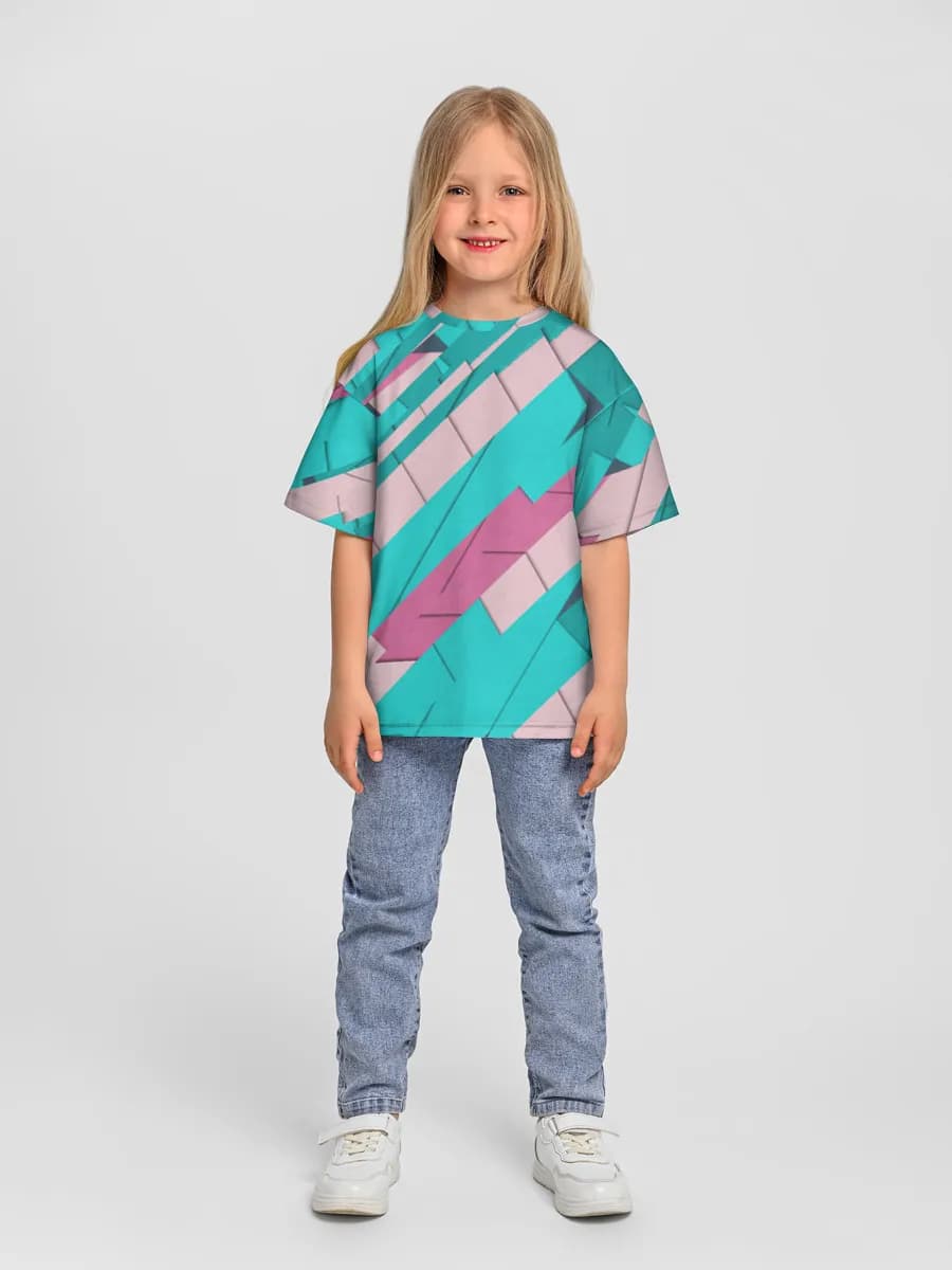 Camiseta Oversize de Algodón Niña