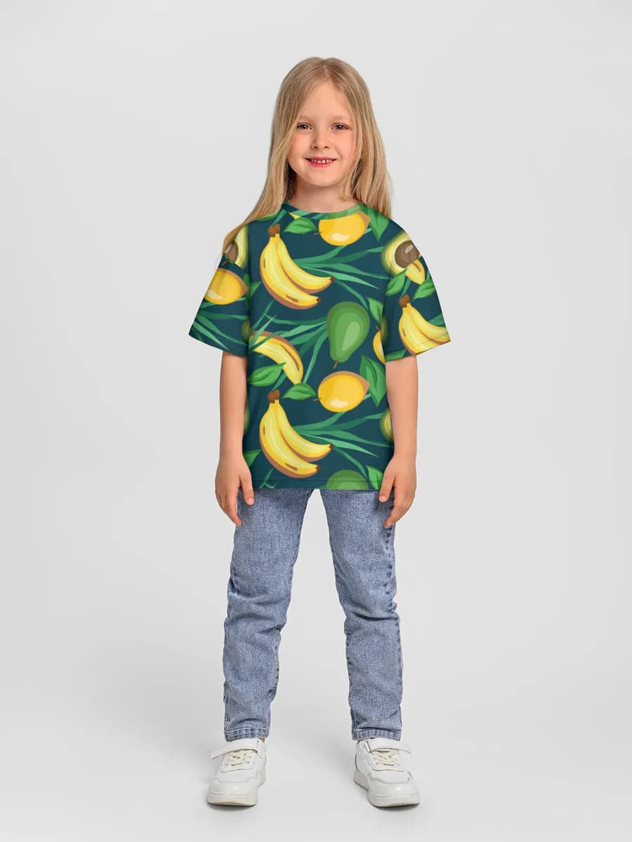 Oversized Baumwoll-T-Shirt Mädchen