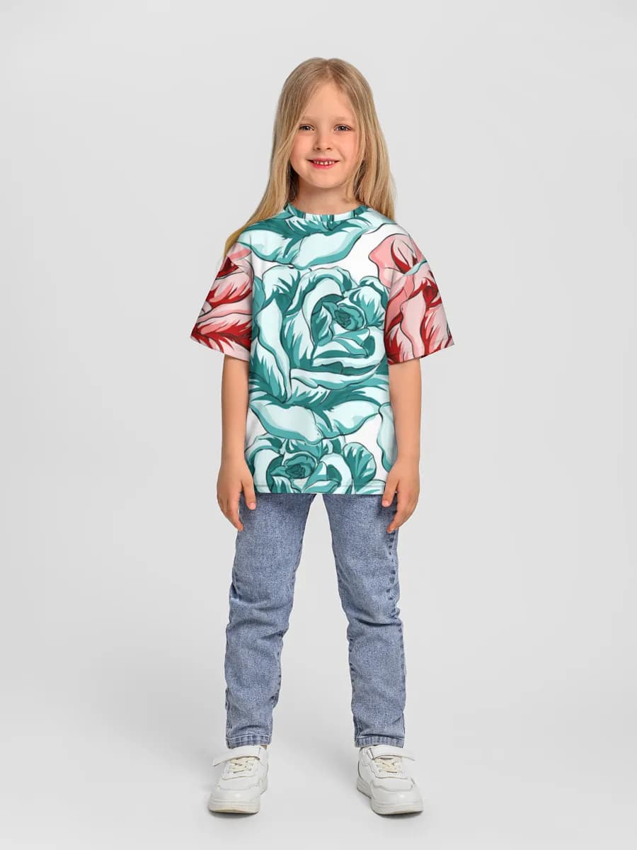Camiseta Oversize de Algodón Niña