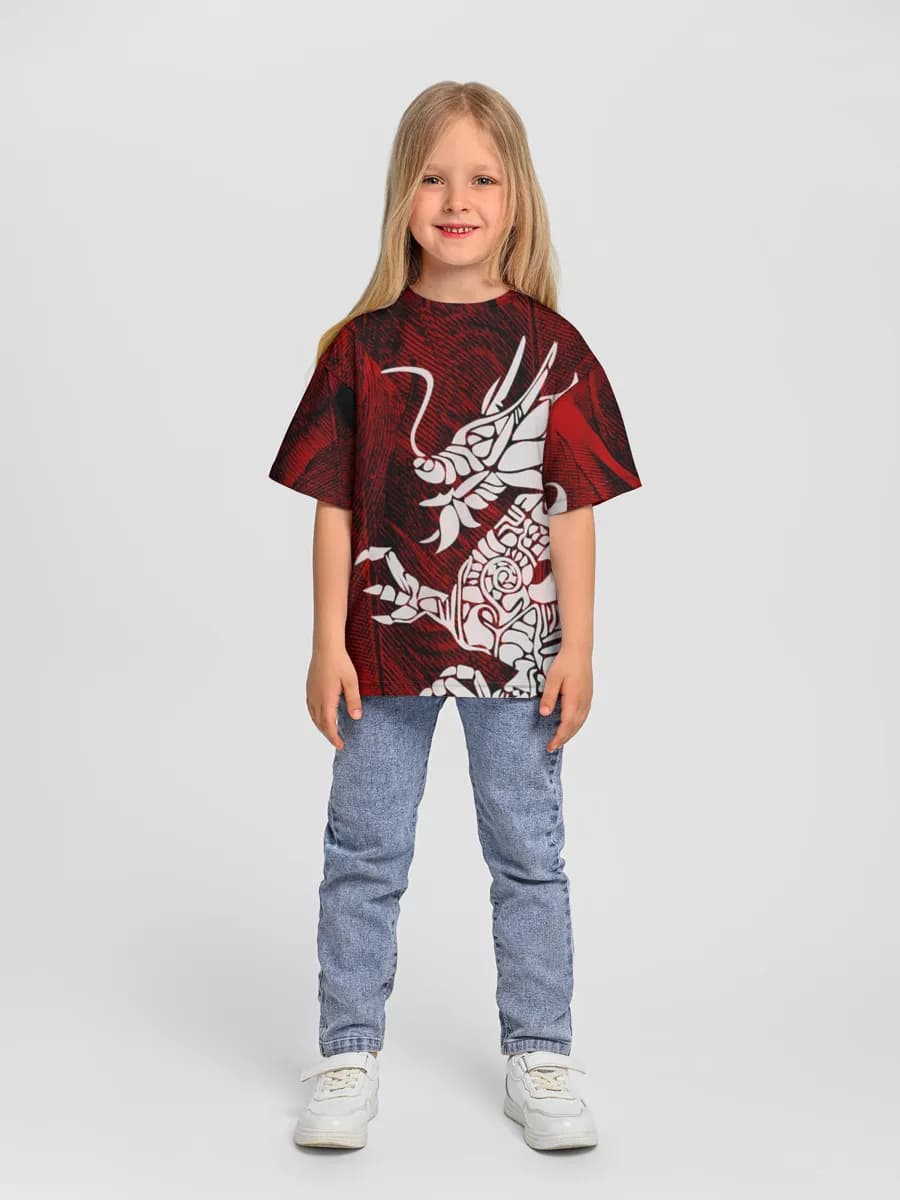 Oversized Baumwoll-T-Shirt Mädchen