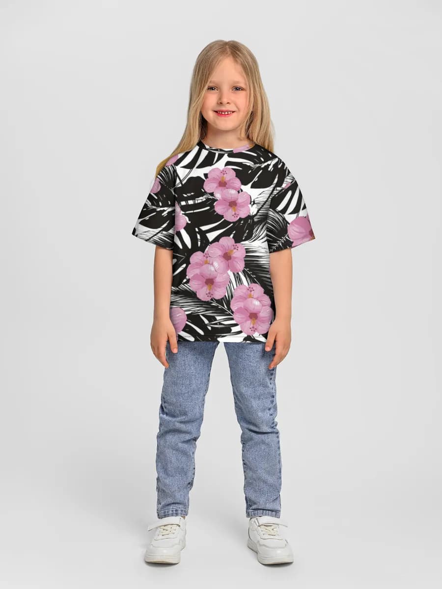 Camiseta Oversize de Algodón Niña