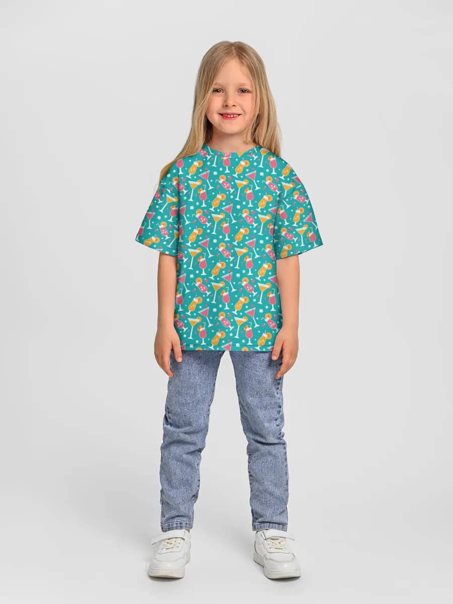 Camiseta Oversize de Algodón Niña