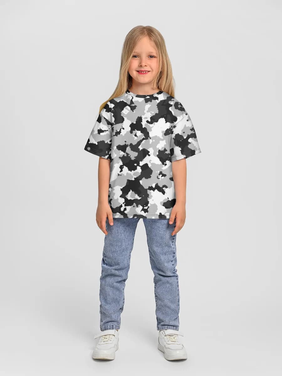 女の子 ビッグシルエット コットンTシャツ
