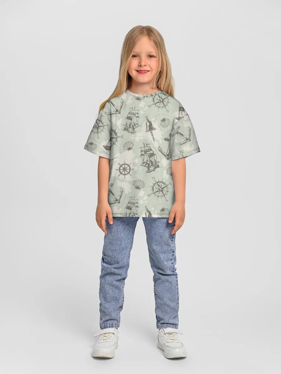 Camiseta Oversize de Algodón Niña