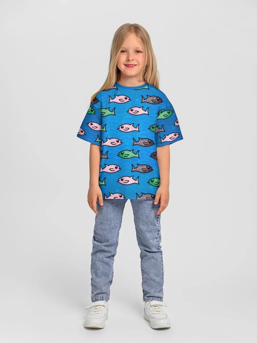 T-shirt coton oversize fille