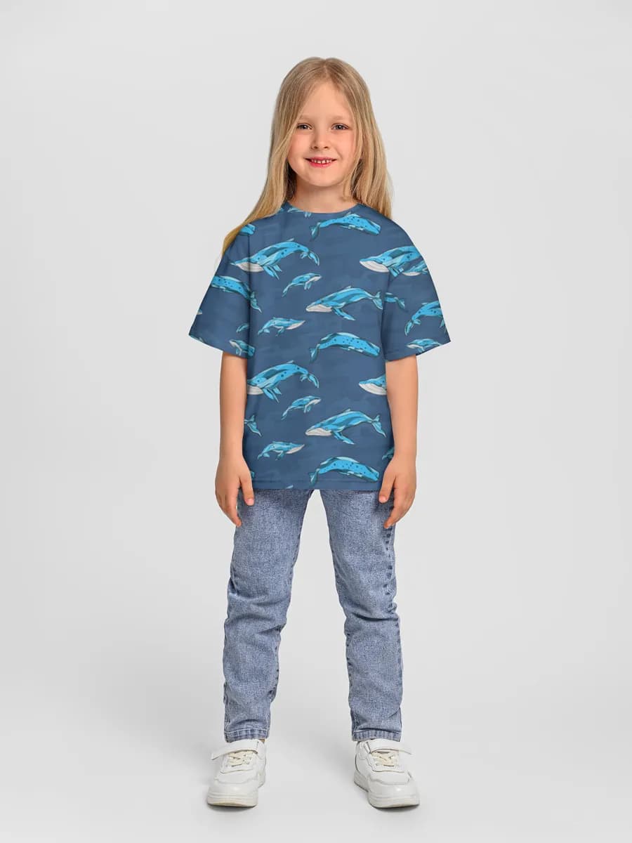 Camiseta Oversize de Algodón Niña